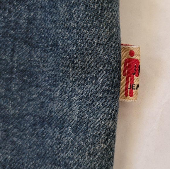 JEAN PAUL GAULTIER JPG Donna 👏🏻straight leg blue jeans👖27x33 👀look all pics - Picture 5 of 16